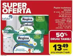 Carrefour Papier toaletowy aloe vera Regina Delicate oferta