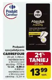 Carrefour Podpaski specjalistyczne Carrefour Men oferta