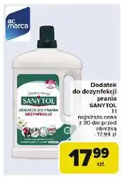 Carrefour Płyn dodatek dezynfekujący do prania Sanytol oferta