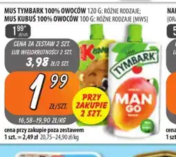 Społem Szczecin Mus Tymbark 100% owoców oferta