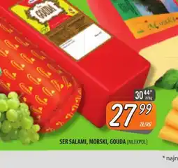 Społem Szczecin Ser salami, morski, gouda oferta