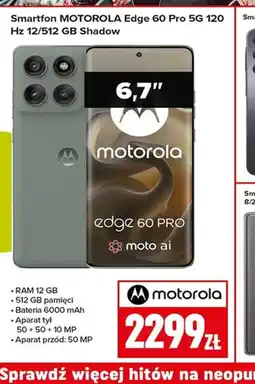 Neopunkt Smartfon MOTOROLA Edge 60 Pro 5G 120 Hz 12/512 GB Shadow oferta