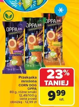 Carrefour Market Przekąska mrożona Corn Dog Oppa oferta