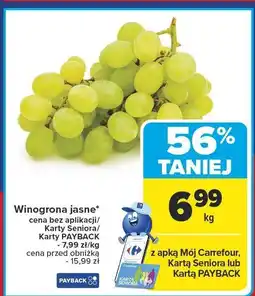 Carrefour Market Winogrona jasne Carrefour Market oferta