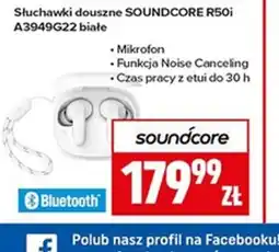 Neopunkt Słuchawki douszne SOUNDCORE R50i A3949G22 białe oferta