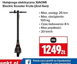 Neopunkt Hulajnoga elektryczna Xiaomi Electric Scooter 4 Lite (2nd Gen) oferta