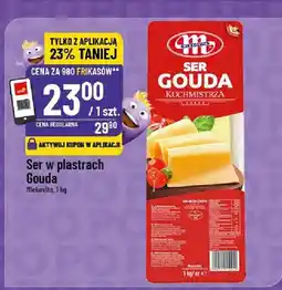 Polomarket Ser gouda w plastrach Mlekovita oferta