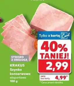 Kaufland Szynka konserwowa eksportowa Krakus oferta