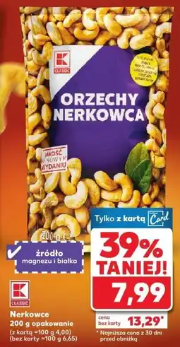 Kaufland Orzechy nerkowca K-Classic oferta