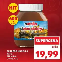 Kaufland Krem czekoladowy Nutella Ferrero oferta