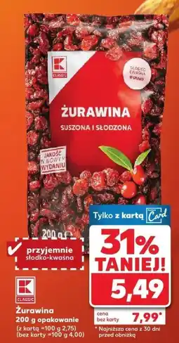 Kaufland Żurawina K-Classic oferta