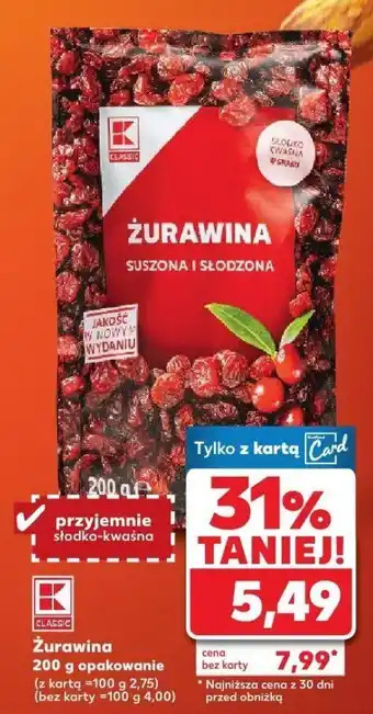 Kaufland Żurawina K-Classic oferta