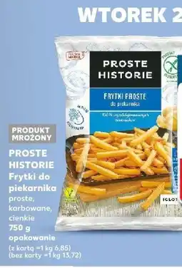Kaufland Frytki do piekarnika proste Proste Historie oferta