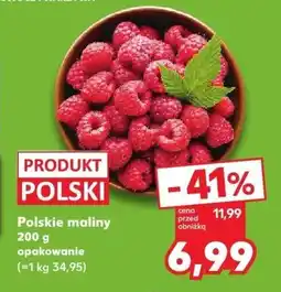 Kaufland Maliny polskie 1 opak. Kaufland oferta