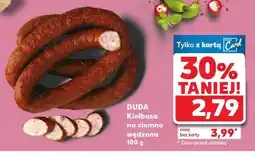 Kaufland Kiełbasa na ciemno wędzona Duda oferta