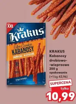 Kaufland Kabanosy drobiowo-wieprzowe Krakus oferta
