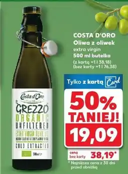 Kaufland Oliwa z oliwek extra virgin Bio Costa D'oro oferta