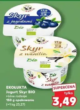 Kaufland Jogurt Skyr Bio, różne rodzaje Ekołukta oferta
