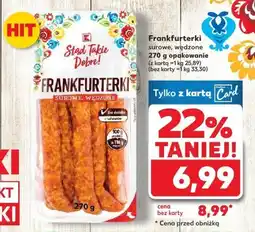 Kaufland Frankfurterki surowe, wędzone Stąd Takie Dobre oferta