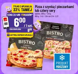 Polomarket Pizza z szynką i pieczarkami lub cztery sery Bistro oferta