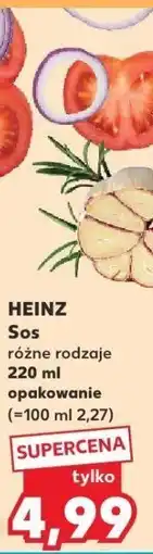 Kaufland Sos, różne rodzaje Heinz oferta