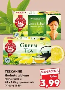 Kaufland Herbata zielona Teekanne Green Tea oferta