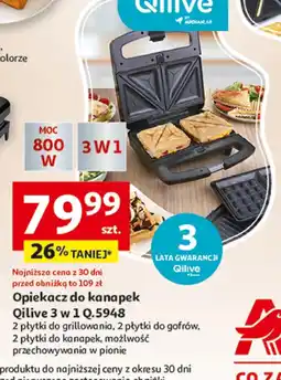 Auchan Opiekacz do kanapek Qilive oferta