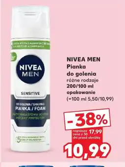 Kaufland Pianka do golenia Nivea oferta