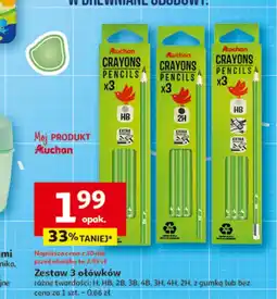 Auchan Zestaw ołówków Crayons oferta