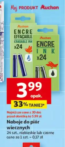 Auchan Naboje do pióra Auchan oferta