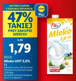Lidl Mleko Pilos oferta