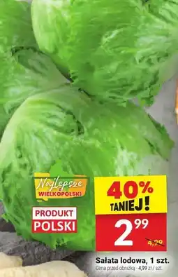 Twój Market Sałata lodowa, 1 szt. Produkt Polski oferta