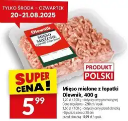 Twój Market Mięso mielone z łopatki Olewnik oferta