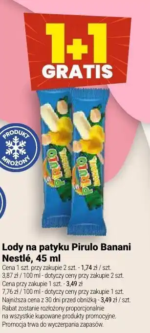 Twój Market Lody na patyku Pirulo Banani Nestle oferta