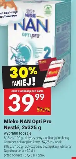 Twój Market Mleko NAN Opti Pro Nestle oferta