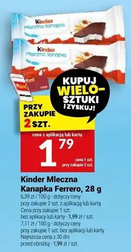 Twój Market Kinder Mleczna Kanapka Ferrero oferta