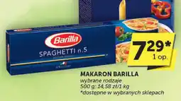 ABC Makaron Barilla wybrane rodzaje oferta