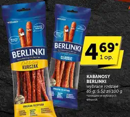 ABC Kabanosy Berlinki Classic/Delikatesowy Kurczak oferta