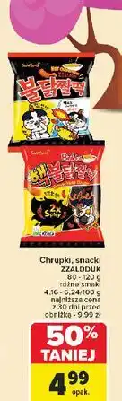 Carrefour Chrupki 2x spicy Samyang oferta