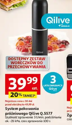 Auchan Urządzenie do pakowania próżniowego q.5577 Qilive oferta