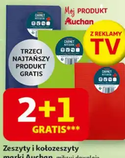 Auchan Kołozeszyt a4/100k kratka Auchan Różnorodne (Logo Czerwone) oferta