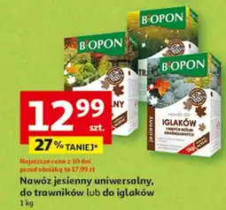 Auchan Nawóż do trawnika Biopon oferta