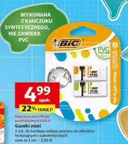Auchan Gumka do ścierania mini Bic Plast-Office oferta
