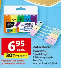 Auchan Zakreślacze z figurką Kidea oferta