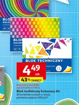 Auchan Blok techniczny a4/10 k. kolorowy Interdruk oferta