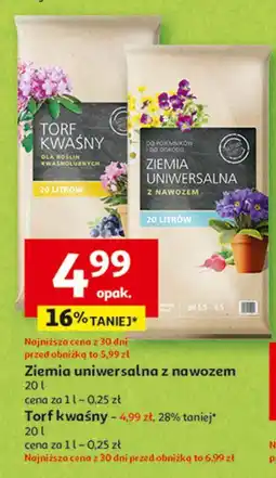 Auchan Torf kwaśny oferta