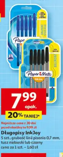 Auchan Długopis kolorowe Paper Mate Inkjoy oferta