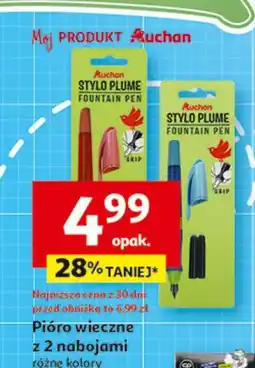 Auchan Pióro wieczne + naboje Auchan oferta