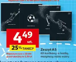 Auchan Zeszyt a5 60 kartek kratka Interdruk oferta