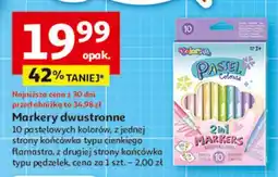 Auchan Markery dwustronne pastelowe Colorino oferta